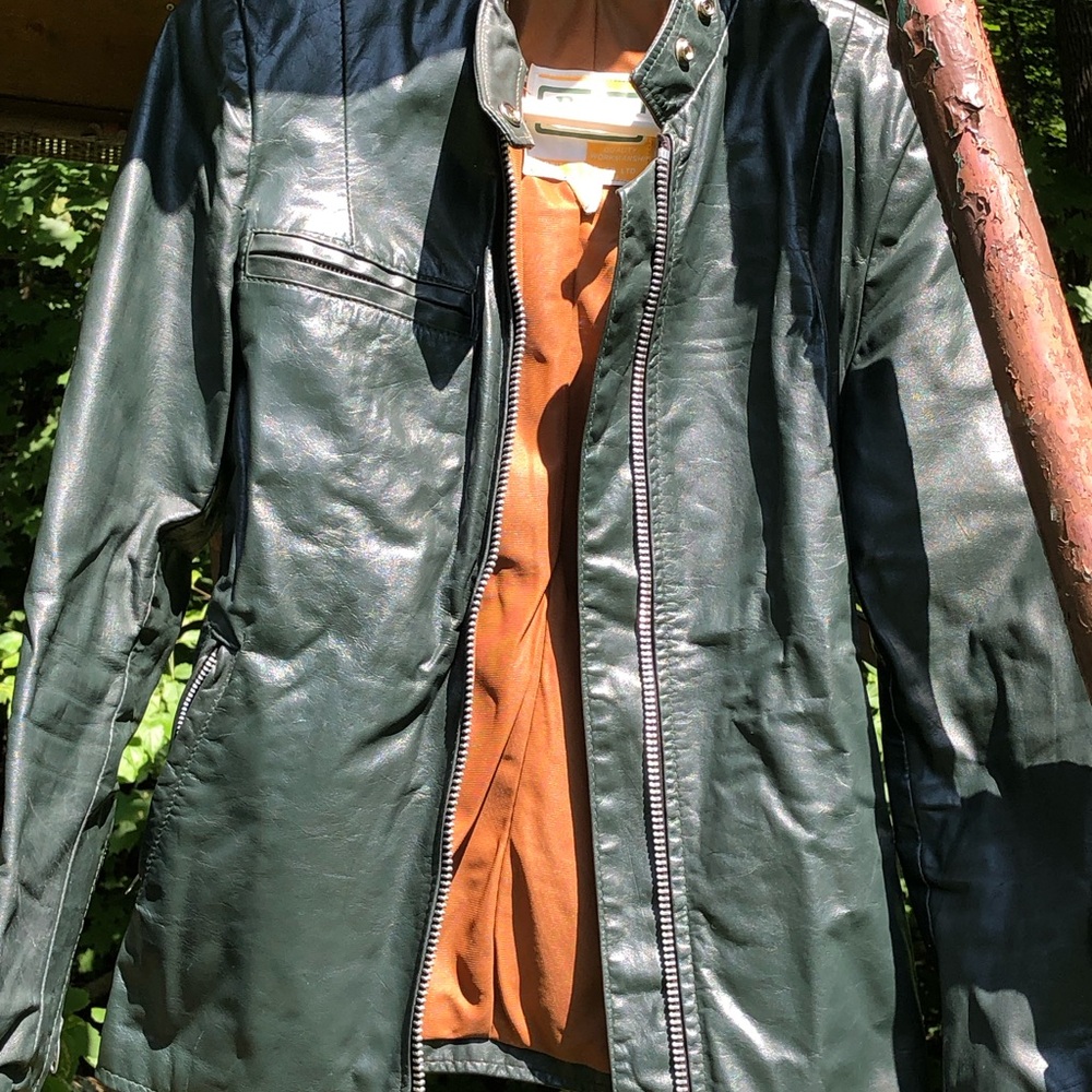 Women's Green Leather Jacket